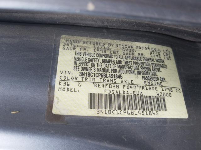 Photo 9 VIN: 3N1BC1CP6BL451845 - NISSAN VERSA S 