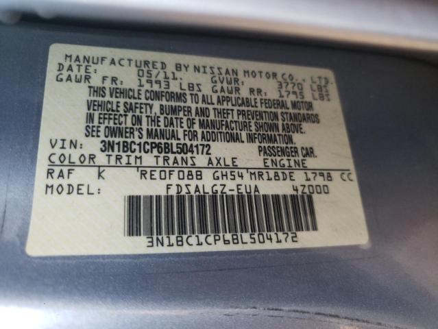 Photo 9 VIN: 3N1BC1CP6BL504172 - NISSAN VERSA S 