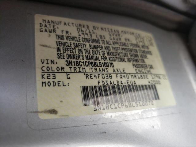 Photo 9 VIN: 3N1BC1CP6BL510070 - NISSAN VERSA S 