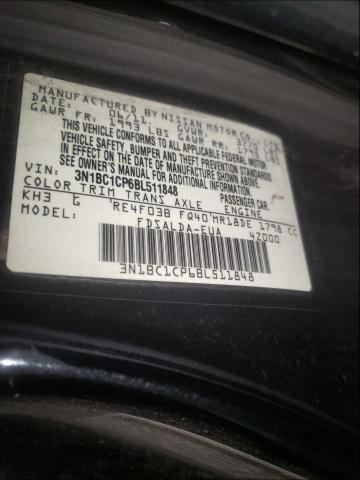 Photo 9 VIN: 3N1BC1CP6BL511848 - NISSAN VERSA S 