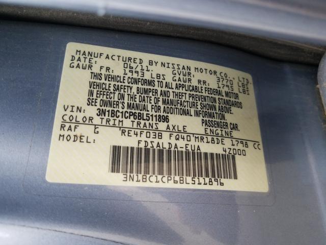 Photo 9 VIN: 3N1BC1CP6BL511896 - NISSAN VERSA S 