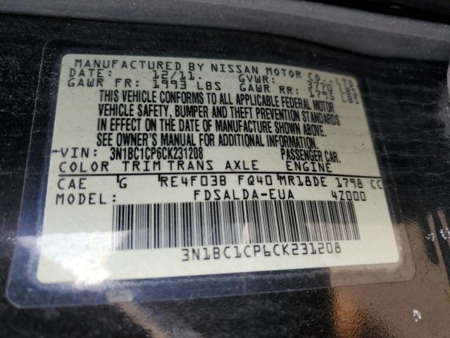 Photo 11 VIN: 3N1BC1CP6CK231208 - NISSAN VERSA 