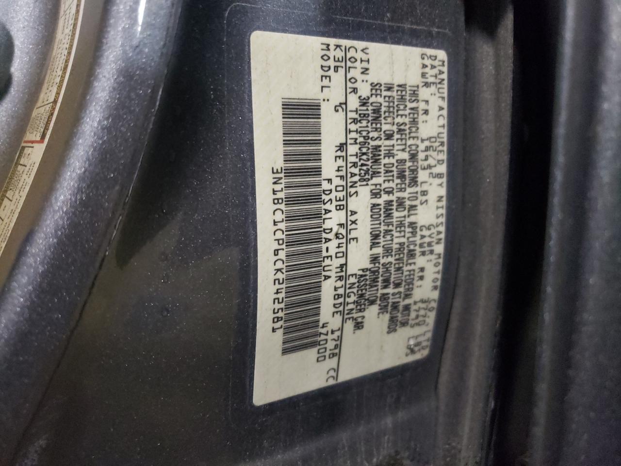 Photo 11 VIN: 3N1BC1CP6CK242581 - NISSAN VERSA 