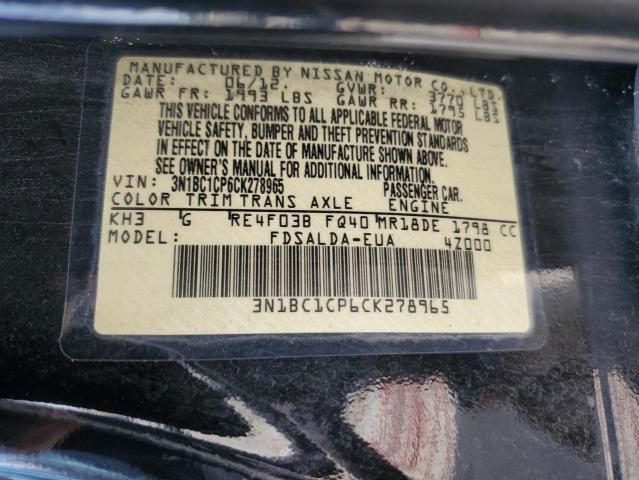 Photo 11 VIN: 3N1BC1CP6CK278965 - NISSAN VERSA 