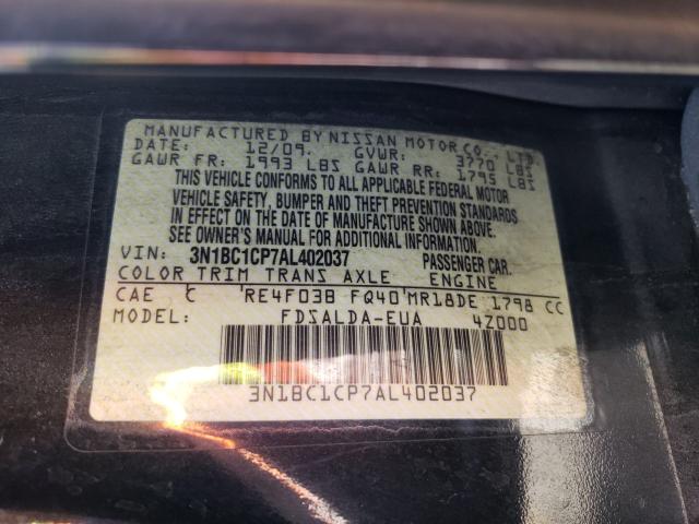 Photo 9 VIN: 3N1BC1CP7AL402037 - NISSAN VERSA S 