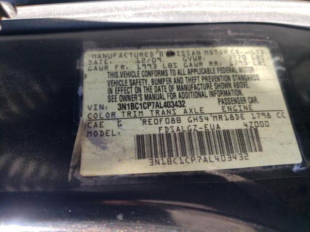 Photo 9 VIN: 3N1BC1CP7AL403432 - NISSAN VERSA S 