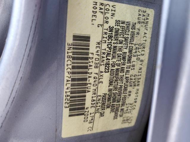 Photo 12 VIN: 3N1BC1CP7AL418223 - NISSAN VERSA S 