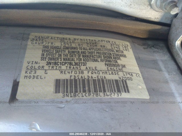 Photo 8 VIN: 3N1BC1CP7BL362737 - NISSAN VERSA 