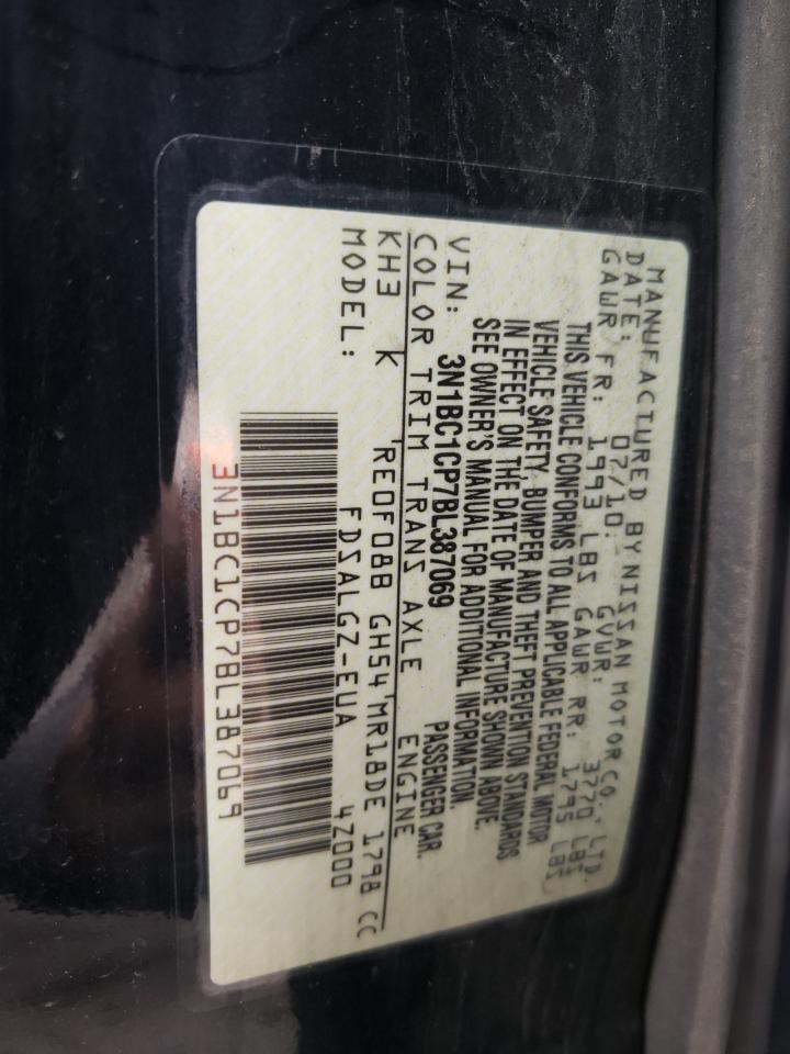 Photo 11 VIN: 3N1BC1CP7BL387069 - NISSAN VERSA 