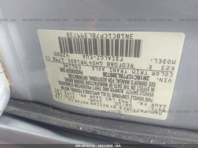 Photo 8 VIN: 3N1BC1CP7BL399738 - NISSAN VERSA 