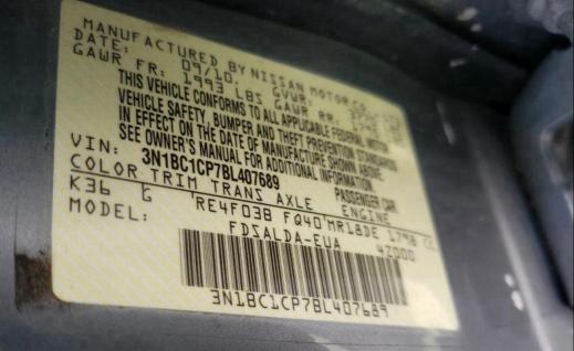 Photo 9 VIN: 3N1BC1CP7BL407689 - NISSAN VERSA S 