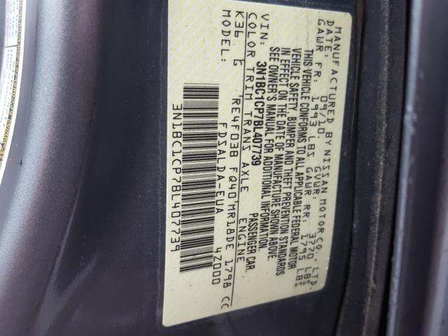 Photo 9 VIN: 3N1BC1CP7BL407739 - NISSAN VERSA S 