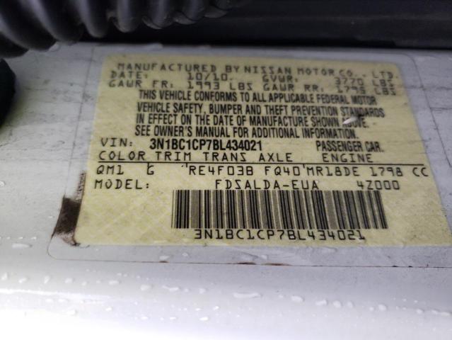 Photo 11 VIN: 3N1BC1CP7BL434021 - NISSAN VERSA 