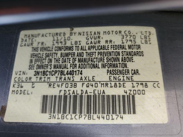 Photo 11 VIN: 3N1BC1CP7BL440174 - NISSAN VERSA S 