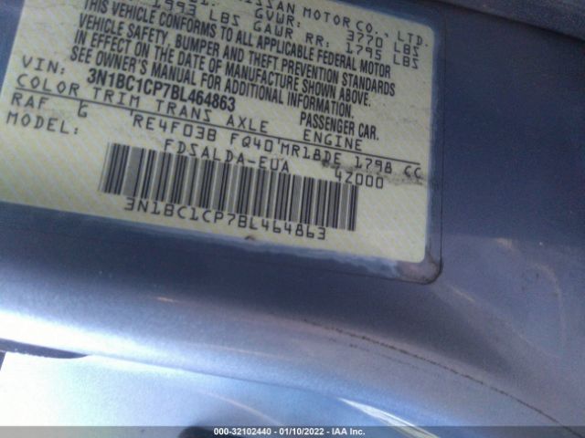 Photo 8 VIN: 3N1BC1CP7BL464863 - NISSAN VERSA 