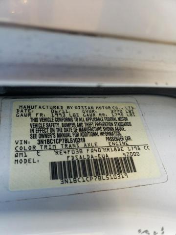 Photo 11 VIN: 3N1BC1CP7BL510319 - NISSAN VERSA 