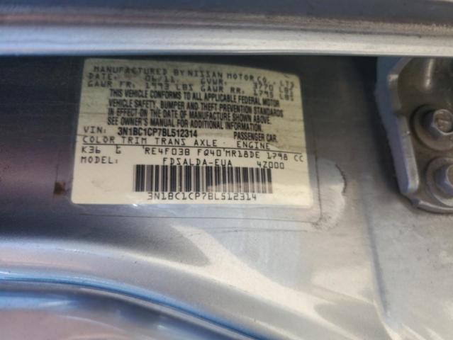 Photo 11 VIN: 3N1BC1CP7BL512314 - NISSAN VERSA 