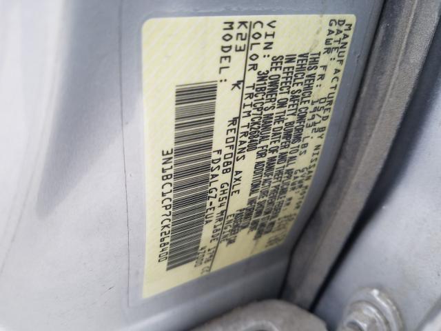 Photo 9 VIN: 3N1BC1CP7CK268400 - NISSAN VERSA S 