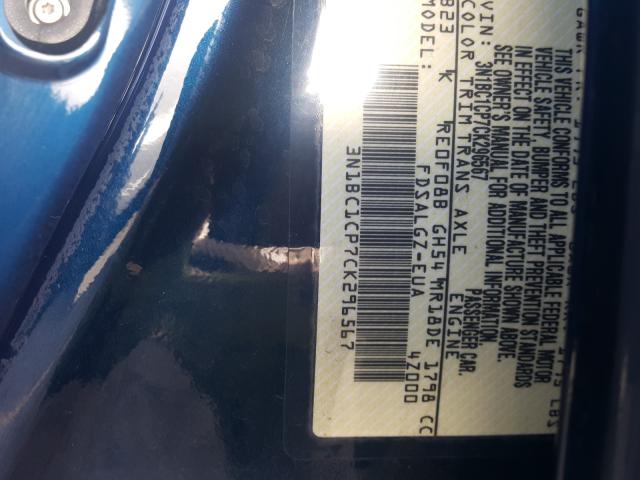 Photo 9 VIN: 3N1BC1CP7CK296567 - NISSAN VERSA S 