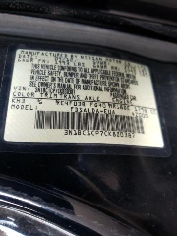 Photo 9 VIN: 3N1BC1CP7CK800387 - NISSAN VERSA S 