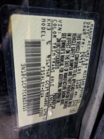 Photo 12 VIN: 3N1BC1CP7CK805315 - NISSAN VERSA S 