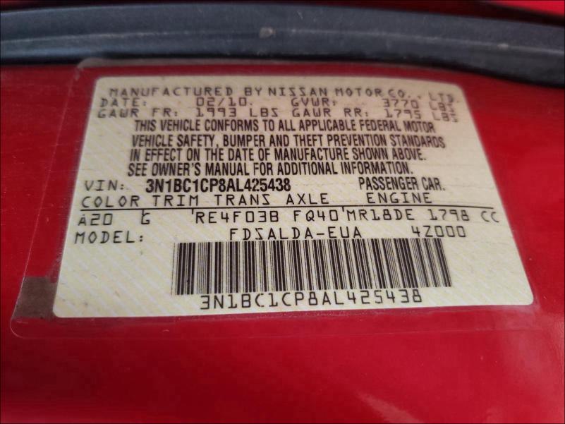 Photo 9 VIN: 3N1BC1CP8AL425438 - NISSAN VERSA 