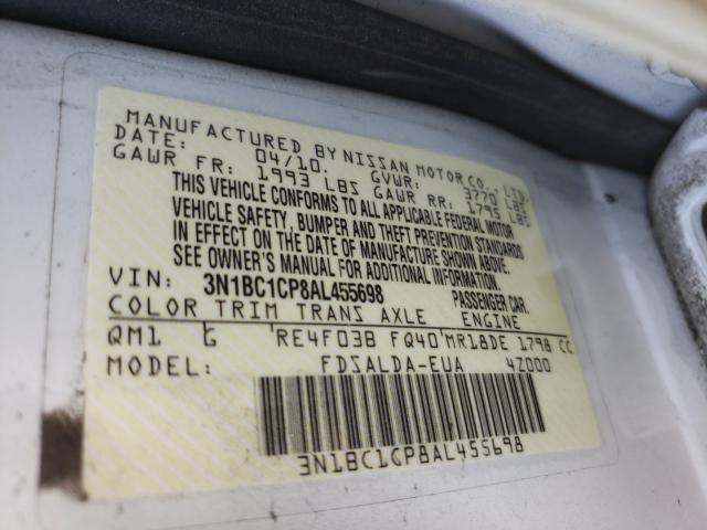 Photo 9 VIN: 3N1BC1CP8AL455698 - NISSAN VERSA S 