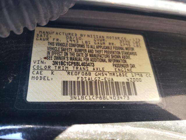 Photo 12 VIN: 3N1BC1CP8BL403473 - NISSAN VERSA 