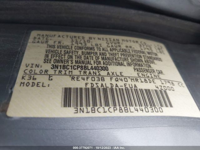 Photo 8 VIN: 3N1BC1CP8BL440300 - NISSAN VERSA 