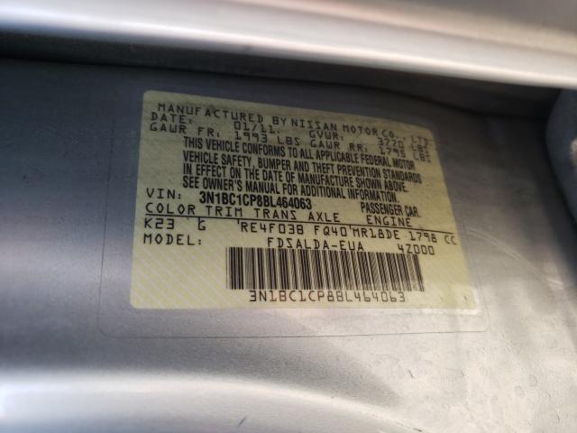 Photo 9 VIN: 3N1BC1CP8BL464063 - NISSAN VERSA S 