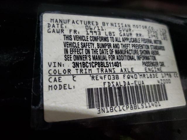 Photo 12 VIN: 3N1BC1CP8BL511401 - NISSAN VERSA S 