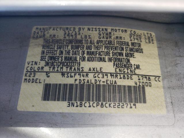 Photo 11 VIN: 3N1BC1CP8CK222719 - NISSAN VERSA S 