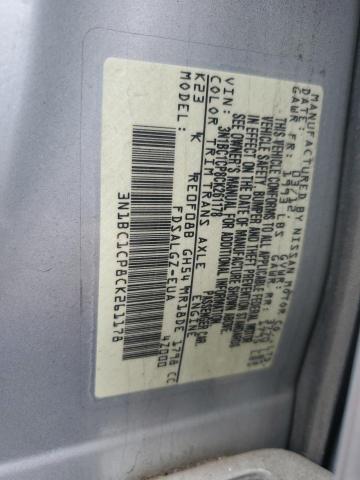 Photo 11 VIN: 3N1BC1CP8CK261178 - NISSAN VERSA S 