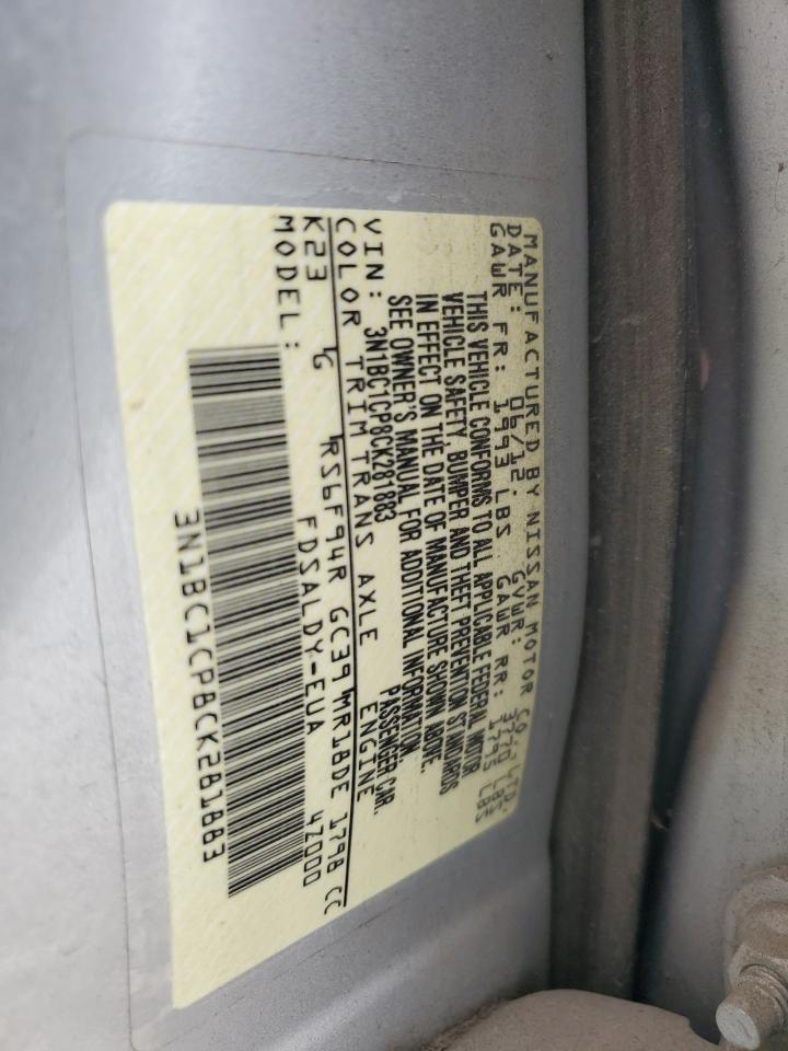 Photo 12 VIN: 3N1BC1CP8CK281883 - NISSAN VERSA 