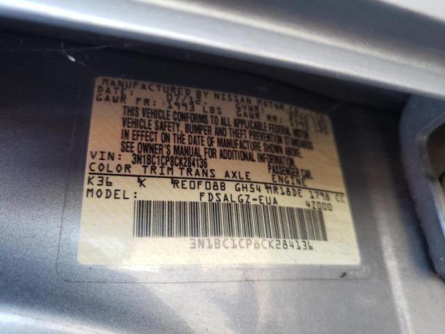 Photo 9 VIN: 3N1BC1CP8CK284136 - NISSAN VERSA S 