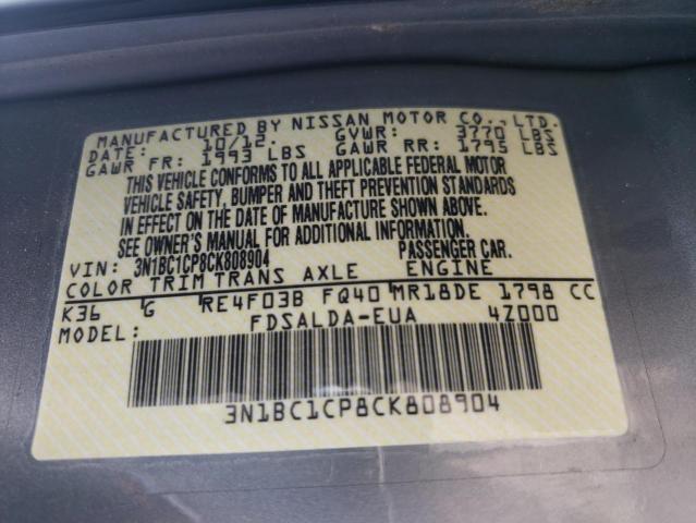 Photo 13 VIN: 3N1BC1CP8CK808904 - NISSAN VERSA 