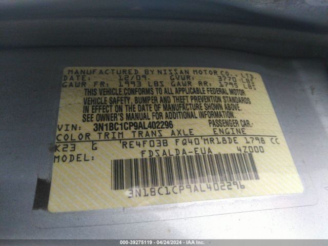 Photo 8 VIN: 3N1BC1CP9AL402296 - NISSAN VERSA 