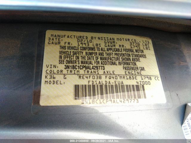 Photo 8 VIN: 3N1BC1CP9AL429773 - NISSAN VERSA 