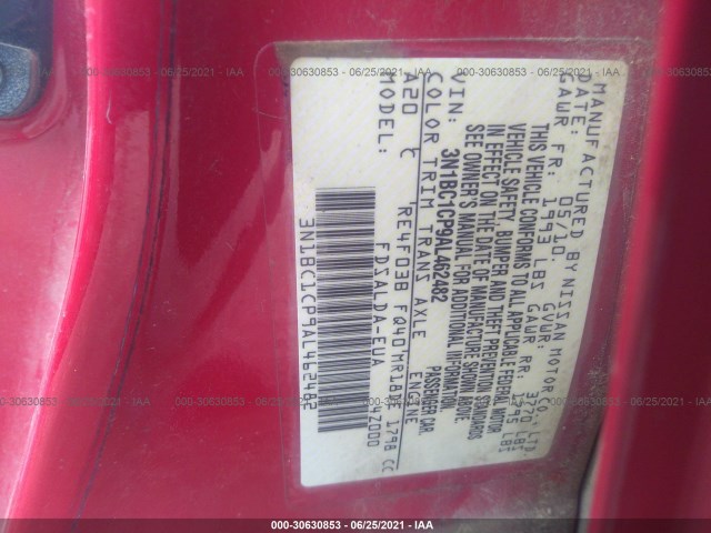 Photo 8 VIN: 3N1BC1CP9AL462482 - NISSAN VERSA 