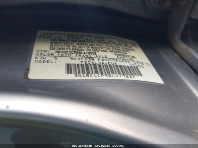 Photo 8 VIN: 3N1BC1CP9BL479252 - NISSAN VERSA 