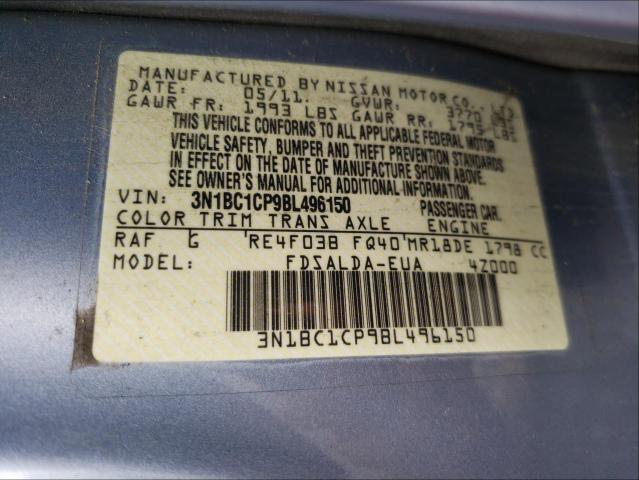 Photo 9 VIN: 3N1BC1CP9BL496150 - NISSAN VERSA S 