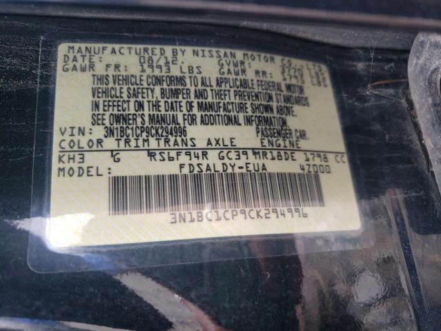 Photo 13 VIN: 3N1BC1CP9CK294996 - NISSAN VERSA S 