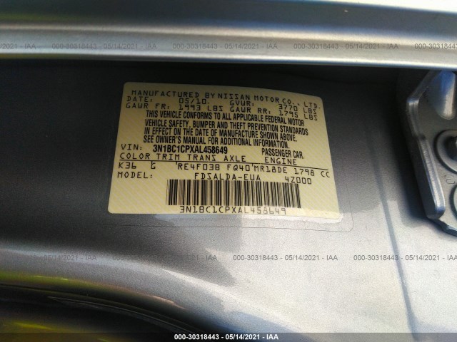 Photo 8 VIN: 3N1BC1CPXAL458649 - NISSAN VERSA 