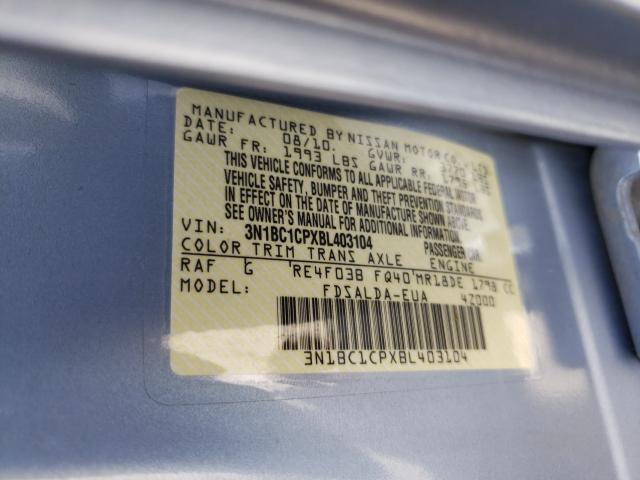 Photo 9 VIN: 3N1BC1CPXBL403104 - NISSAN VERSA S 