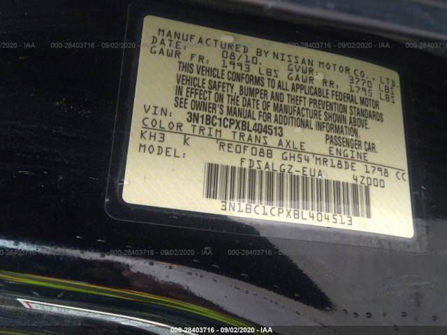 Photo 8 VIN: 3N1BC1CPXBL404513 - NISSAN VERSA 