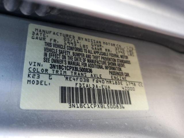 Photo 9 VIN: 3N1BC1CPXBL500836 - NISSAN VERSA S 