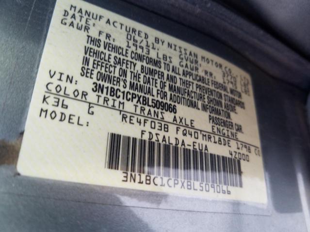 Photo 9 VIN: 3N1BC1CPXBL509066 - NISSAN VERSA S 