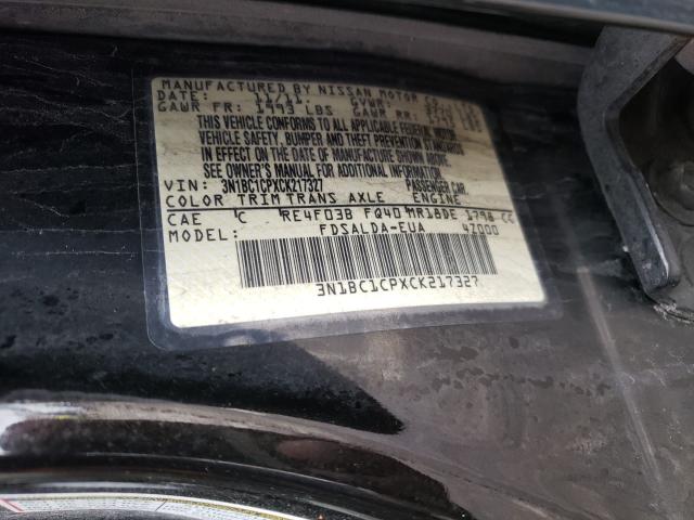 Photo 9 VIN: 3N1BC1CPXCK217327 - NISSAN VERSA S 