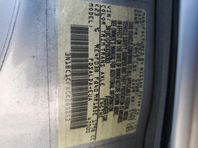 Photo 12 VIN: 3N1BC1CPXCK285353 - NISSAN VERSA 