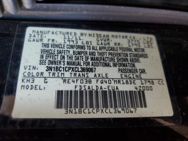 Photo 12 VIN: 3N1BC1CPXCL369067 - NISSAN VERSA 